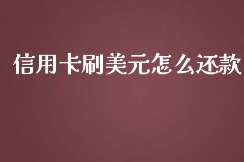 信用卡刷美元怎么还款_https://wap.ycdhulan.com_货币市场_第1张