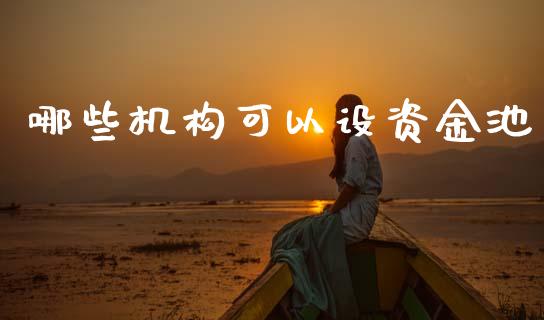哪些机构可以设资金池_https://wap.ycdhulan.com_投资基金_第1张