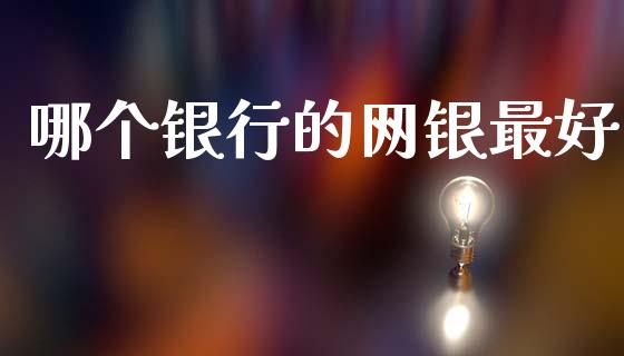 哪个银行的网银最好_https://wap.ycdhulan.com_投资基金_第1张