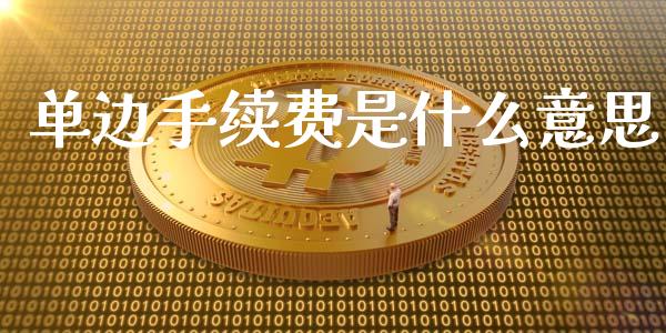 单边手续费是什么意思_https://wap.ycdhulan.com_金融咨询_第1张