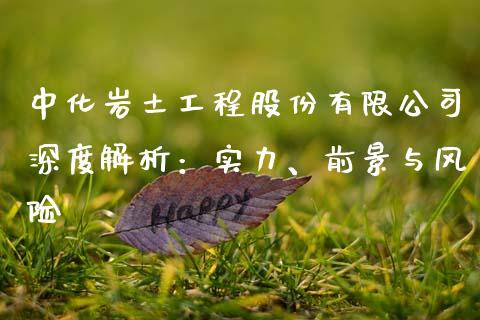 中化岩土工程股份有限公司深度解析：实力、前景与风险_https://wap.ycdhulan.com_财务投资_第1张