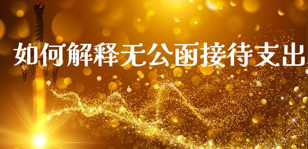 如何解释无公函接待支出_https://wap.ycdhulan.com_财经新闻_第1张