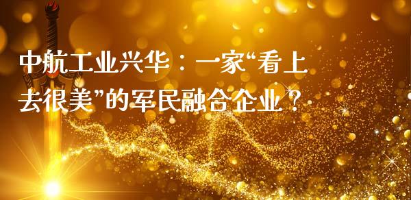 中航工业兴华：一家“看上去很美”的军民融合企业？_https://wap.ycdhulan.com_财务投资_第1张