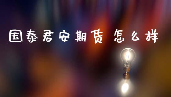 国泰君安期货 怎么样_https://wap.ycdhulan.com_金融咨询_第1张
