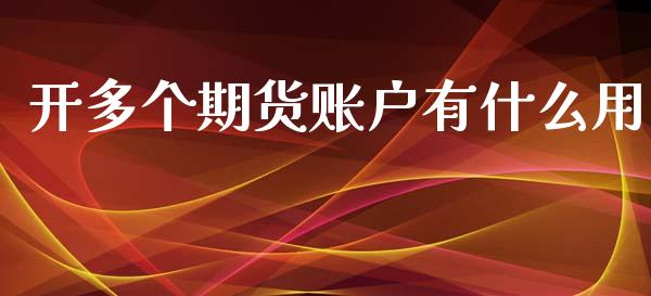 开多个期货账户有什么用_https://wap.ycdhulan.com_投资基金_第1张