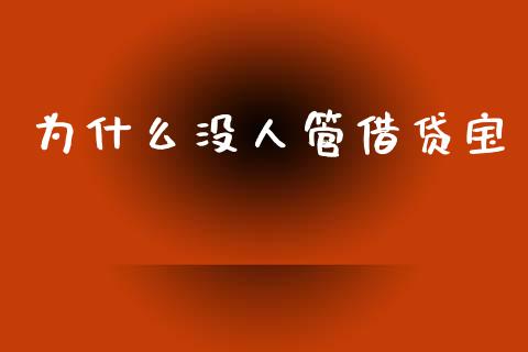 为什么没人管借贷宝_https://wap.ycdhulan.com_货币市场_第1张
