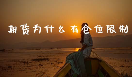 期货为什么有仓位限制_https://wap.ycdhulan.com_金融咨询_第1张