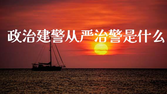 政治建警从严治警是什么_https://wap.ycdhulan.com_货币市场_第1张