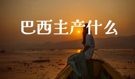 巴西主产什么_https://wap.ycdhulan.com_财经新闻_第1张