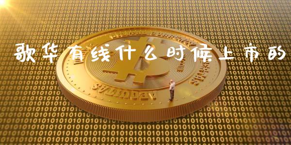 歌华有线什么时候上市的_https://wap.ycdhulan.com_金融咨询_第1张