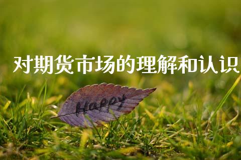 对期货市场的理解和认识_https://wap.ycdhulan.com_投资基金_第1张