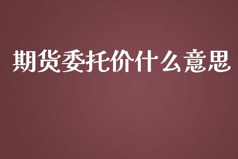 期货委托价什么意思_https://wap.ycdhulan.com_金融咨询_第1张