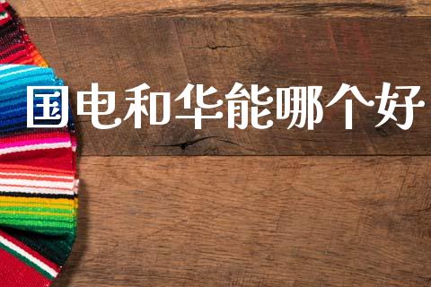 国电和华能哪个好_https://wap.ycdhulan.com_国际财经_第1张