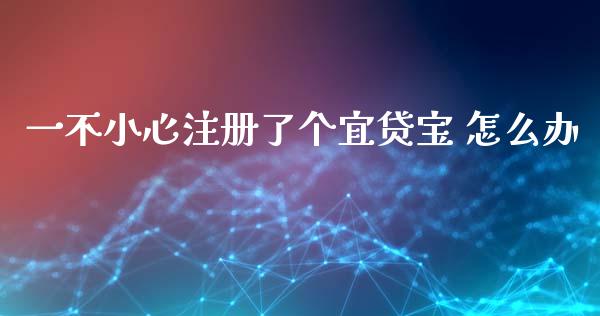 一不小心注册了个宜贷宝 怎么办_https://wap.ycdhulan.com_投资基金_第1张