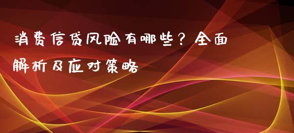 消费信贷风险有哪些?全面解析及应对策略_国际财经_第1张_国际财经_财经新闻_财务投资_金融咨询_货币市场_投资基金 消费信贷风险有哪些?全面解析及应对策略_https://wap.ycdhulan.com_国际财经_第1张