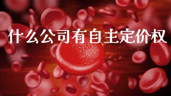 什么公司有自主定价权_https://wap.ycdhulan.com_财经新闻_第1张