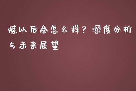 煤以后会怎么样？深度分析与未来展望_https://wap.ycdhulan.com_财经新闻_第1张