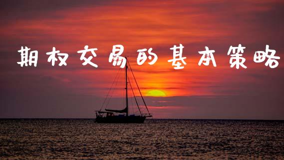 期权交易的基本策略_https://wap.ycdhulan.com_金融咨询_第1张