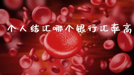 个人结汇哪个银行汇率高_https://wap.ycdhulan.com_财经新闻_第1张