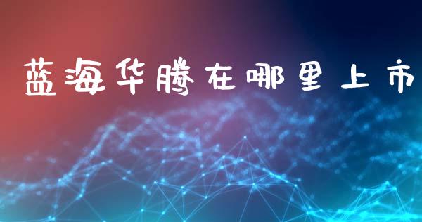 蓝海华腾在哪里上市_https://wap.ycdhulan.com_货币市场_第1张