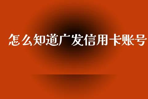 怎么知道广发信用卡账号_https://wap.ycdhulan.com_金融咨询_第1张