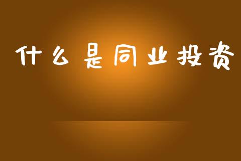 什么是同业投资_https://wap.ycdhulan.com_财务投资_第1张