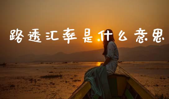 路透汇率是什么意思_https://wap.ycdhulan.com_投资基金_第1张