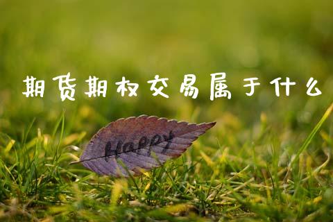 期货期权交易属于什么_https://wap.ycdhulan.com_货币市场_第1张