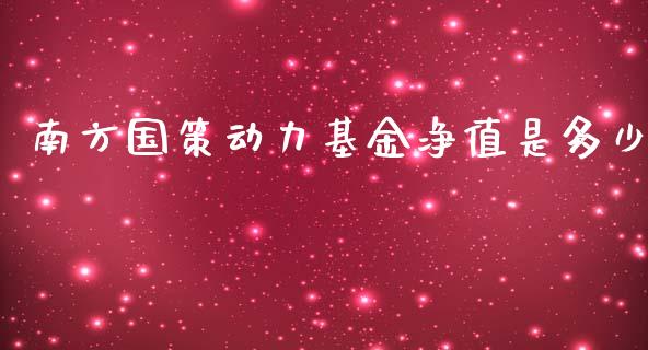 南方国策动力基金净值是多少_https://wap.ycdhulan.com_国际财经_第1张