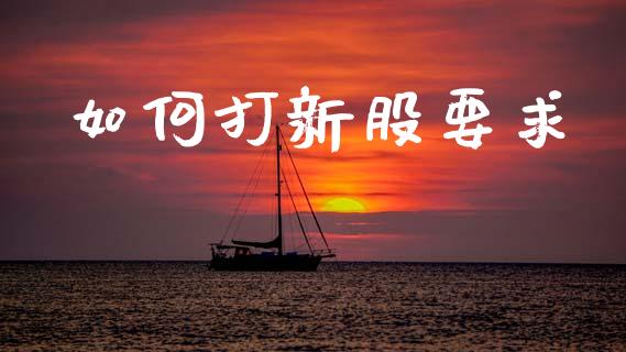 如何打新股要求_https://wap.ycdhulan.com_金融咨询_第1张