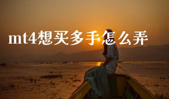 mt4想买多手怎么弄_https://wap.ycdhulan.com_财务投资_第1张