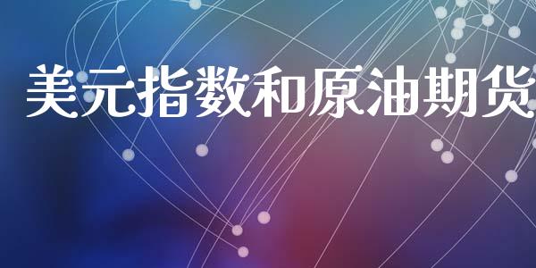 美元指数和原油期货_https://wap.ycdhulan.com_货币市场_第1张