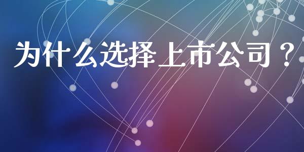 为什么选择上市公司？_https://wap.ycdhulan.com_财务投资_第1张