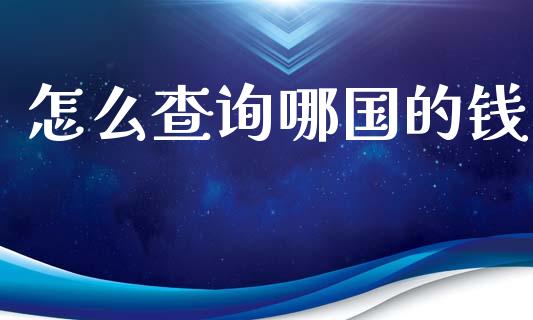 怎么查询哪国的钱_https://wap.ycdhulan.com_投资基金_第1张