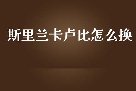 斯里兰卡卢比怎么换_https://wap.ycdhulan.com_货币市场_第1张