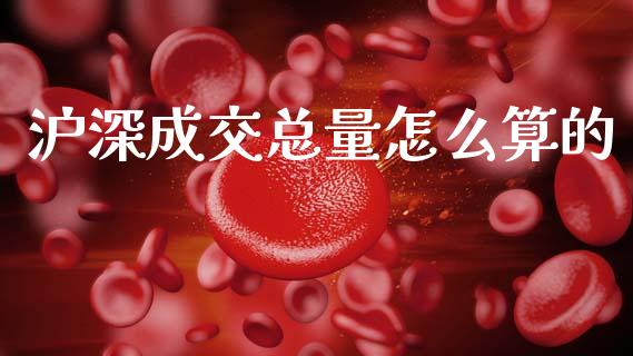 沪深成交总量怎么算的_https://wap.ycdhulan.com_财务投资_第1张