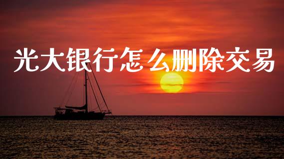 光大银行怎么删除交易_https://wap.ycdhulan.com_金融咨询_第1张