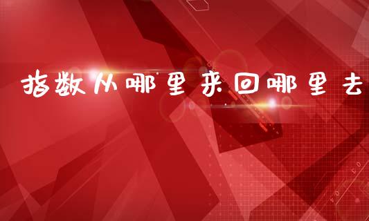 指数从哪里来回哪里去_https://wap.ycdhulan.com_财务投资_第1张