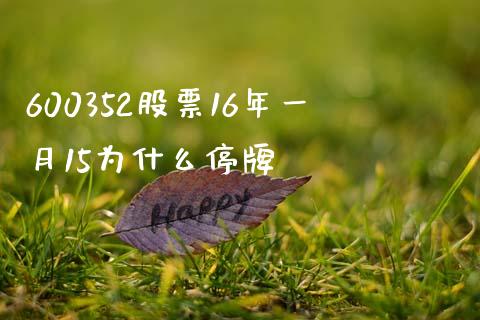 600352股票16年一月15为什么停牌_https://wap.ycdhulan.com_金融咨询_第1张