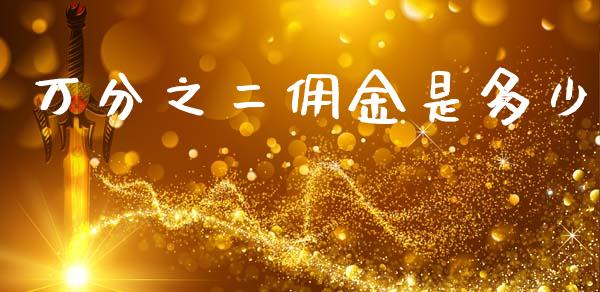 万分之二佣金是多少_https://wap.ycdhulan.com_投资基金_第1张