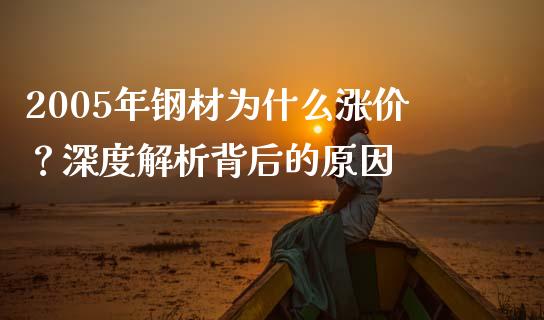 2005年钢材为什么涨价？深度解析背后的原因_https://wap.ycdhulan.com_货币市场_第1张