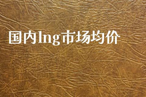 国内lng市场均价_https://wap.ycdhulan.com_财务投资_第1张