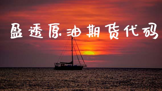 盈透原油期货代码_https://wap.ycdhulan.com_货币市场_第1张