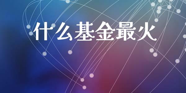 什么基金最火_https://wap.ycdhulan.com_财务投资_第1张
