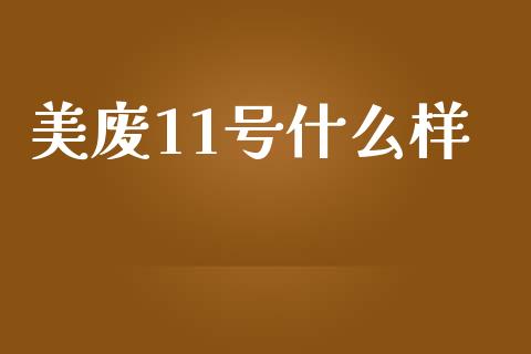 美废11号什么样_https://wap.ycdhulan.com_财经新闻_第1张