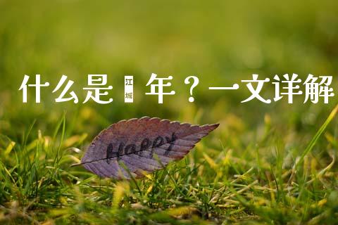 什么是闫年？一文详解_https://wap.ycdhulan.com_财经新闻_第1张