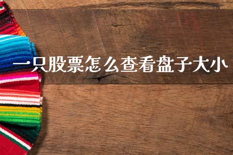 一只股票怎么查看盘子大小_https://wap.ycdhulan.com_货币市场_第1张