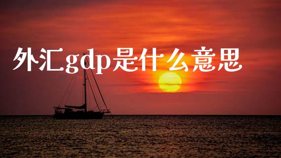 外汇gdp是什么意思_https://wap.ycdhulan.com_货币市场_第1张