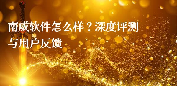 南威软件怎么样？深度评测与用户反馈_https://wap.ycdhulan.com_货币市场_第1张