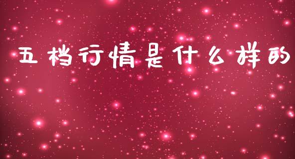 五档行情是什么样的_https://wap.ycdhulan.com_财务投资_第1张